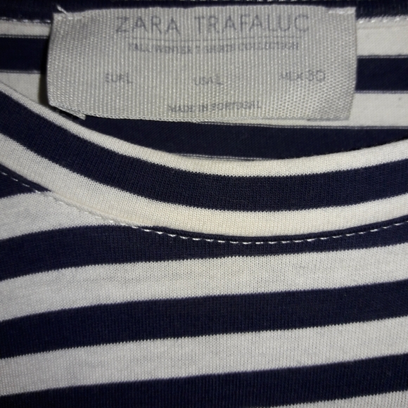 Zara Striped Robot Tee L - Picture 2 of 3
